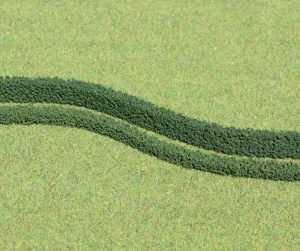 1185   3 Flexible Hecken dunkelgrün 7 x 7 mm, je 50 cm lang