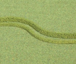 1186   3 Flexible Hecken hellgrün 14 x 7 mm, je 50 cm lang