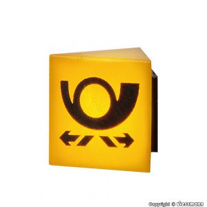 1371 H0 Reklameschild POST mit LED-Beleuchtung
