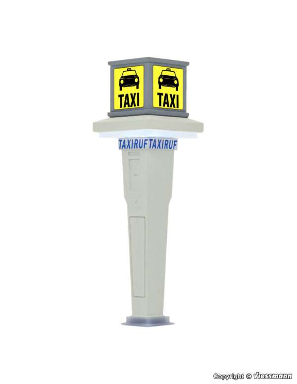 1378 H0 Taxistand mit LED-Beleuchtung