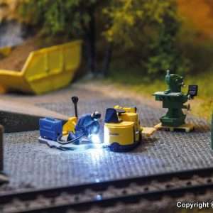 1538 H0 Schweißer mit flackerndem Schweißlicht
