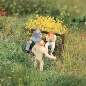 1809   50 Grasbüschel gelb/rot, 10 mm