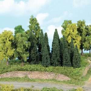 1958 Mischwald N - 22 Bäume + Tannen, 5-12 cm