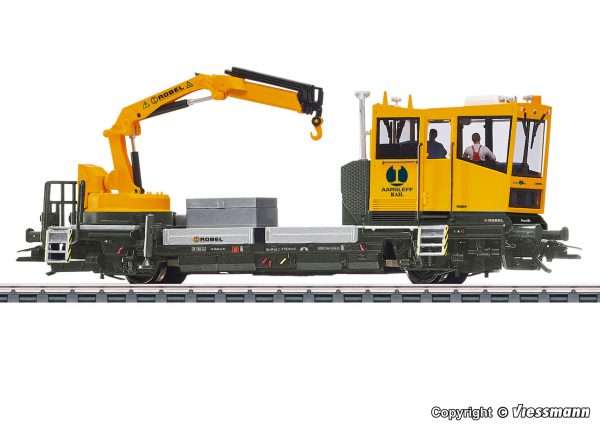 2629 H0 ROBEL Gleiskraftwagen 54.22 Aarsleff Version mit motorisch bewegtem Kran, Funktionsmodell f. 2L Neuheit 2021