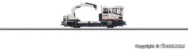 2630 H0 ROBEL Gleiskraftwagen 54.22 SERSA Version mit motorisch bewegtem Kran, Funktionsmodell für 2L
