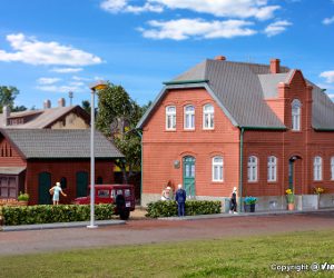 38188 H0 Siedlungshaus Oberhausen mit Nebengebäude