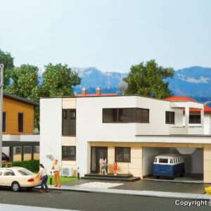 38338 H0 Kubushaus Anna mit Balkon - Polyplate Bausatz