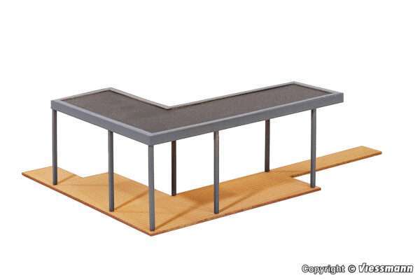 38345 H0 Überdachte Terrasse - Polyplate Bausatz