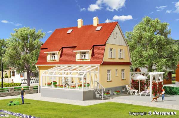 38700 H0 Wohnhaus mit Wintergarten