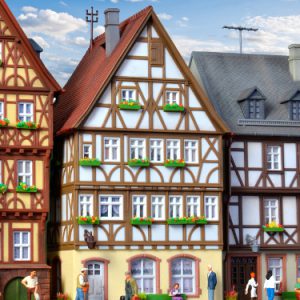 38903 H0 Fachwerkhaus am Markt in Miltenberg