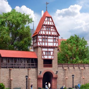 38914 H0 Stadtmauer mit Fachwerkturm in Weil