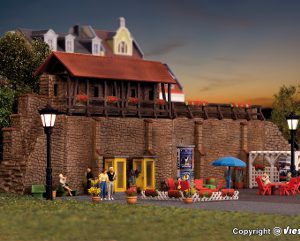 38916 H0 Stadtmauer mit Kleingarten in Weil