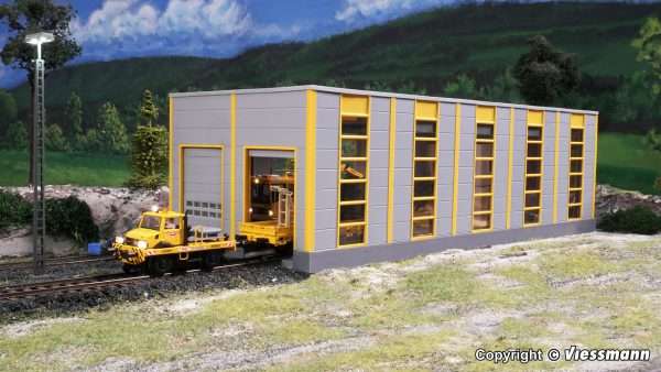 39252 H0 Wartungshalle GleisBau, modern Neuheit 2021