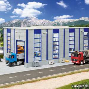 39254 H0 LKW Reparaturhalle, modern
