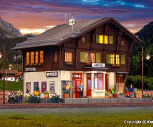 39497 H0 Bahnhof Litzirüti inkl. Hausbeleuchtungs- Startset