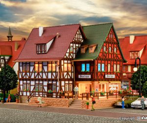 43694 H0 Boutique mit Inneneinrichtung und LED-Beleuchtung, Funktionsbausatz