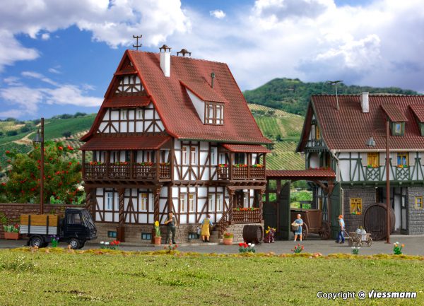 43732 H0 Winzerhaus mit Hoftor