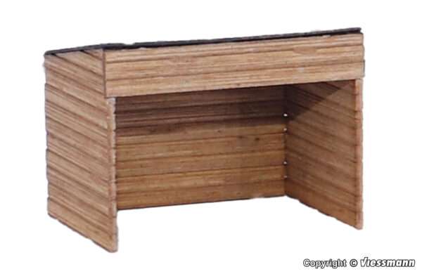 43745 H0 Ziegenstall mit Ziegen – Polyplate Bausatz