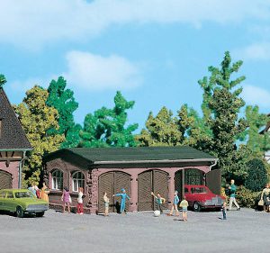 43757 H0 Garage, dreiständig