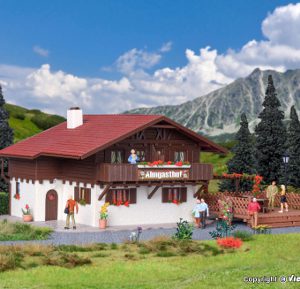 43960 H0 Almgasthof mit Holzterrasse