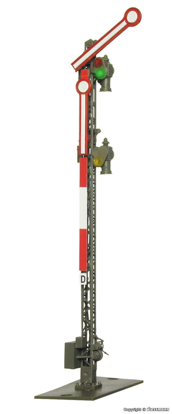 4503 H0 Form-Hauptsignal mit 2 ungekoppelten Flügeln und Langsamfahrfunktion