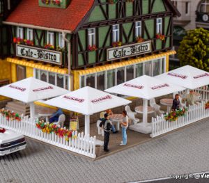 45138 H0 Biergarten-Schirme, 4 Stück