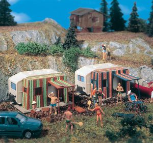 45145 H0 Campingwagen, 2 Stück