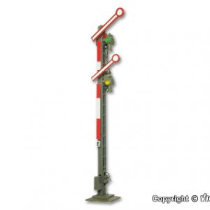 4531 H0 Form-Hauptsignal, Schmalmast, mit 2 gekoppelten Flügeln