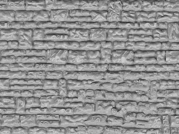 46031 H0 Mauerplatte Haustein aus Kunststoff, 21,8 x 11,9 cm