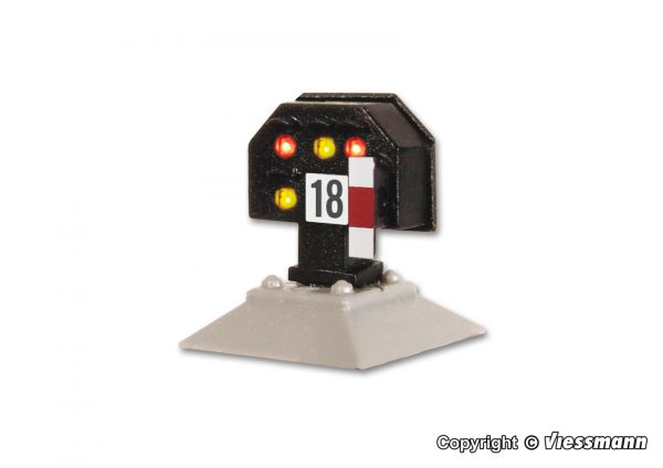 4728 H0 Licht-Sperrsignal, nieder, mit Multiplex- Technologie