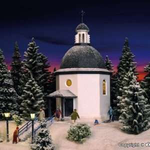 47612 N Stille-Nacht-Gedächtniskapelle mit Beleuchtung und Kunstschnee, Funktionsbausatz