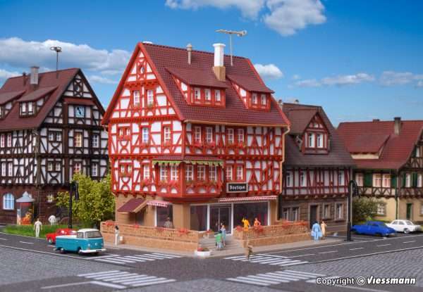 47693 N Boutique mit Inneneinrichtung und LED-Beleuchtung, Funktionsbausatz