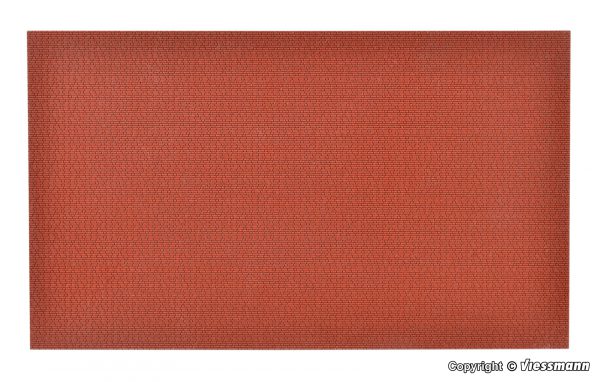 48223 H0 Mauerplatte Klinker aus Steinkunst, L 28 x B 16 cm