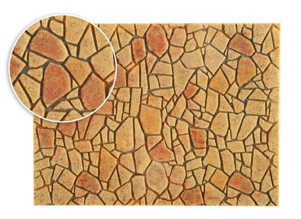 48227 H0 Polygonalplatte aus Steinkunst, mediterran L 27,5 x B 16 cm