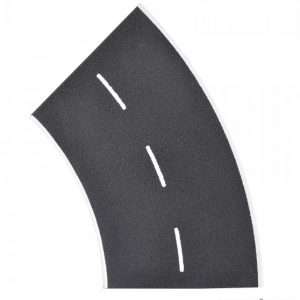 48265 H0 Straßenplatte Asphalt aus Steinkunst, 45°-Kurve, Radius 12 cm