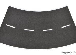 48266 H0 Straßenplatte Asphalt aus Steinkunst, 45°-Kurve, Radius 15 cm