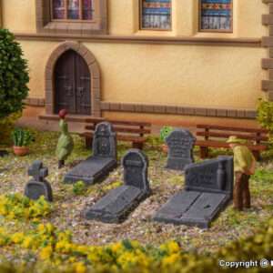 48282 H0 Deko-Set Grabmale aus Steinkunst
