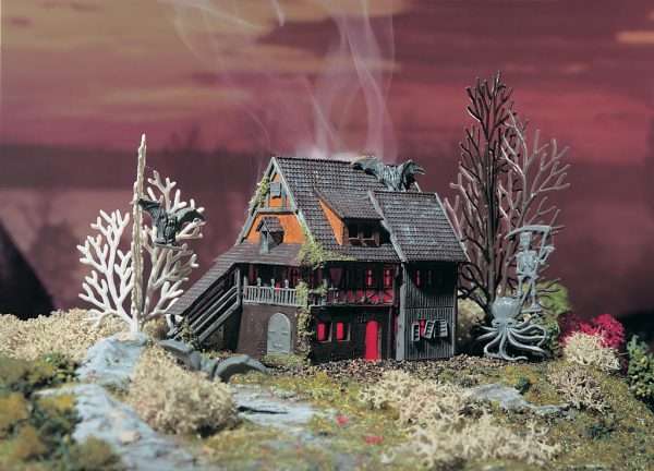 49679 Z Villa Vampir mit rotem Flackerlicht und Farbtabletten, Funktionsbausatz