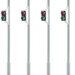 5096 H0 Fußgängerampel, 4 Stück, nur passend zu 5095 Verkehrsampel