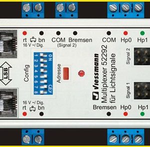 52292 Doppel-Multiplexer für 2 Lichtsignale mit Multiplex-Technologie