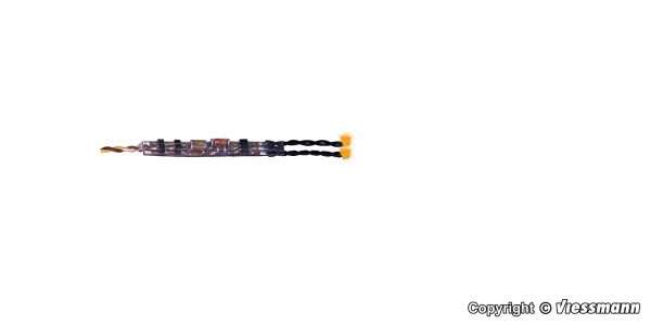 5270 Mini-LED gelb, 2 Stück mit Mikro-Blinkelektronik