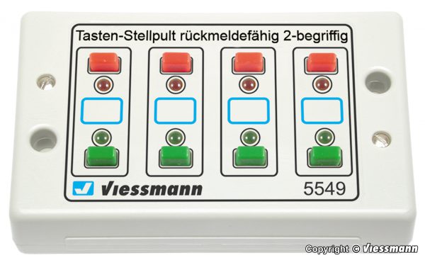 5549 Universal-Tasten-Stellpult, rückmeldefähig, 2-begriffig