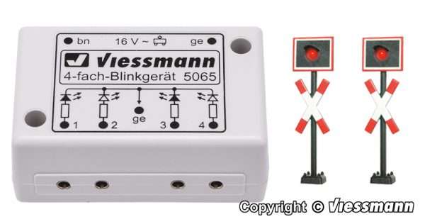 5801 N Andreaskreuze, 2 Stück mit Blinkelektronik