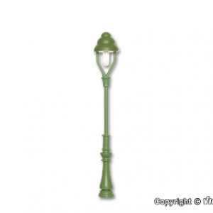 6011 H0 Einheits-Gaslaterne grün, LED warmweiß