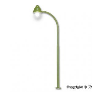 6012 H0 Bogen-Gaslaterne grün, LED warmweiß