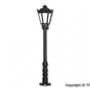 6070 H0 Parklaterne schwarz, LED warmweiß
