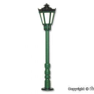 6072 H0 Parklaterne grün, LED warmweiß