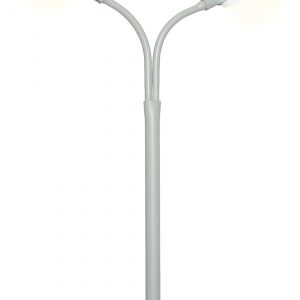 60951 H0 Peitschenleuchte doppelt, Kontaktstecksockel, 2 LEDs weiß