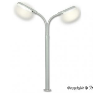 6095 H0 Peitschenleuchte doppelt, 2 LEDs weiß