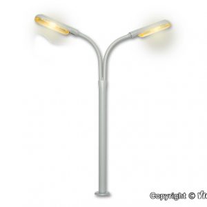 6096 H0 Peitschenleuchte doppelt, 2 LEDs gelb